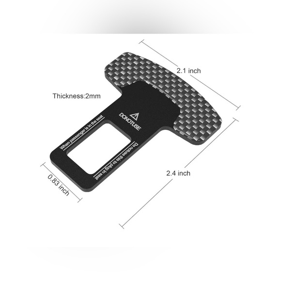 2 Pack Seat Belt Clips Universal Accessories for Driving - Picture 2 of 3